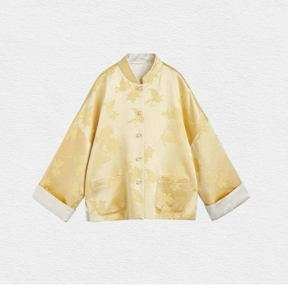 Traditional reversible silk jacket